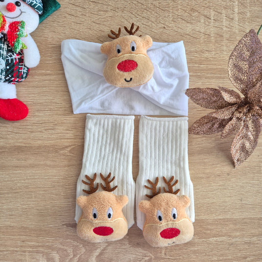 kit balaca + calcetines reno